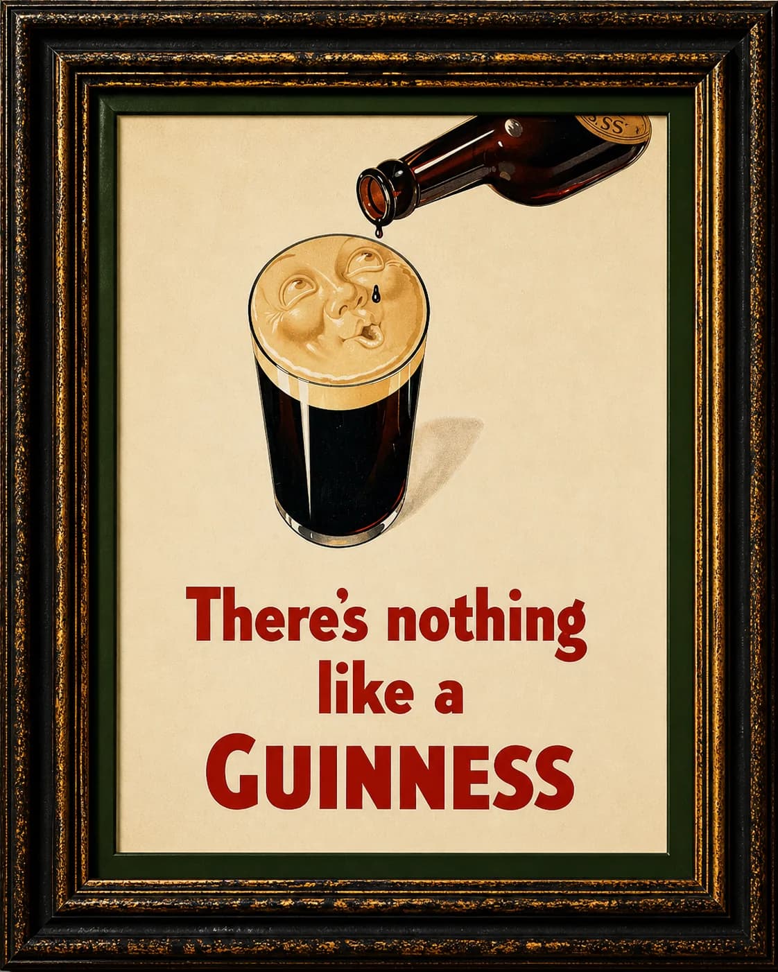 Vintage Guinness spjald